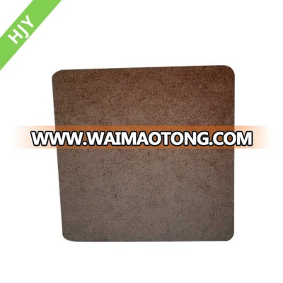 High Quality custom shape colorful MDF wood coaster pad trivet