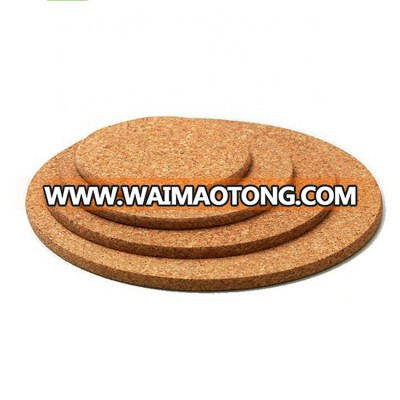 Bulk  Custom   Round Hot Cup Mat/Place Mat /Absorbent Cork Coaster